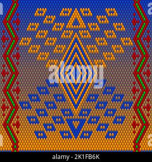 Seamless, ethnic, folk, national pattern, ornament. Created for decoration and design. Stock Vector