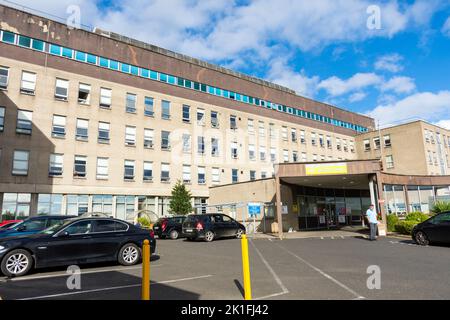 Frontage exterior of Letterkenny University Hospital (LUH) an acute general and maternity Hospital, County Donegal, Ireland Stock Photo