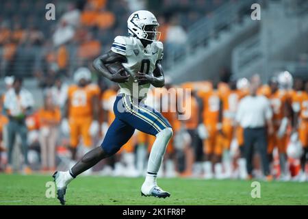 September 17, 2022: DJ Irons #0 of the Akron Zips runs the ball during the NCAA football game between the University of Tennessee Volunteers and the University of Akron Zips at Neyland Stadium in Knoxville TN Tim Gangloff/CSM Stock Photo