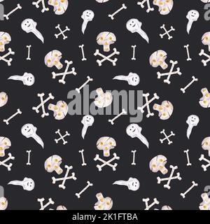 Seamless pattern with magic seals Royalty Free Vector Image