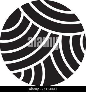 Yarn Ball Vector icon design illustration Template Stock Vector