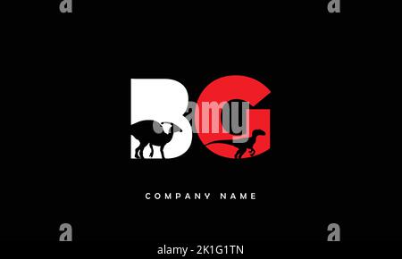 BG, GB Abstract Letters Logo Monogram Stock Vector