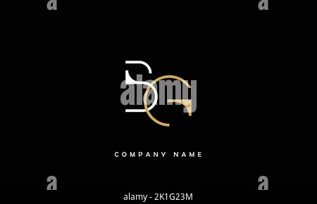 BG, GB Abstract Letters Logo Monogram Stock Vector