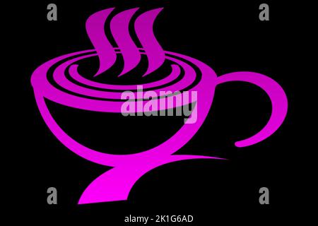 A Cup Tea And Coffee Art Illustration HD Design Icon Logo Symbol Photo  Background Wallpaper Stock Photo