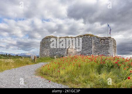 Castle Roy, Nethy Bridge, Scotland. 11th century fortress built by Clan ...