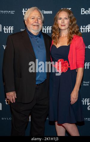 Donald Shebib and Emily Andrews (R) attend the "Nightalk" Premiere ...