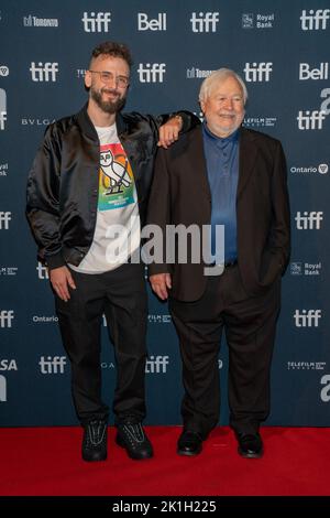 Noah "40" James Shebib (L) and Donald Shebib (R) attend the "Nightalk ...