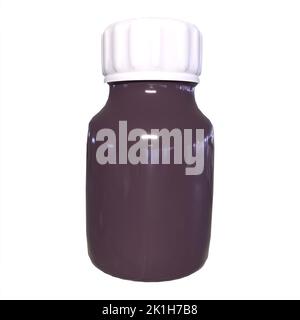 Medicine bottle 3d modelling Stock Photo