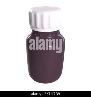 Medicine bottle 3d modelling Stock Photo