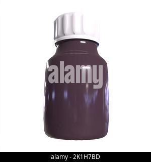Medicine bottle 3d modelling Stock Photo