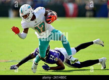 Baltimore Ravens cornerback Marlon Humphrey (44) in action against the New  York Jets during an NFL football game on Sunday, Sep. 11, 2022, in East  Rutherford, N.J. (Brad Penner/AP Images for Panini