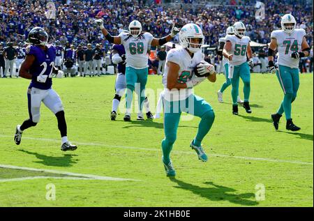 Baltimore Ravens cornerback Damarion Williams (22) looks on during