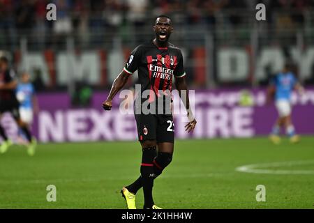 Milan, Italy. 18th Sep, 2022. Fikayo Tomori (Milan) ; September 18 ; 2022 - Football : Italian championship 2022 2023 ; 7Day ; match between Milan 1-2 Napoli at Giuseppe Meazza Stadium ; Milano, Italy; ;( photo by aicfoto)(ITALY) [0855] Credit: Aflo Co. Ltd./Alamy Live News Stock Photo