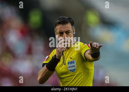 SP - Sao Paulo - 04/03/2022 - PAULISTA 2022 FINAL, PALMEIRAS X SAO PAULO -  Referee Raphael Claus during a match between Palmeiras and Sao Paulo at the  Arena Allianz Parque stadium