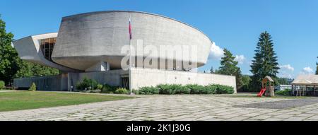 Banska Bystrica, Slovakia - September, 3, 2022 : Museum of the Slovak National Uprising in Banska Bystrica. Slovakia. Stock Photo