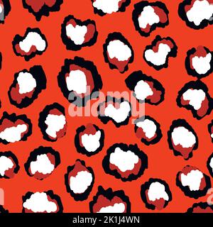 Abstract modern leopard seamless pattern. Animals trendy background. Color decorative vector stock illustration for print, card, postcard, fabric Stock Vector