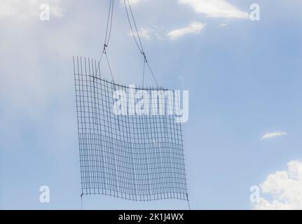 Airy metal structures against the blue sky Stock Photo