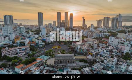 September 5, 2022: Nha Trang coastal city center, Khanh Hoa province, Vietnam Stock Photo
