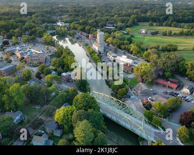 Early Evening Aerial Photo Of Schoen Place And The Erie Canal In The ...