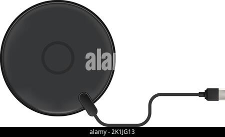 Phone charger with wire, electric device vector Stock Vector