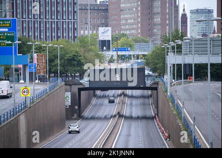 A38M Aston Expressway, Birmingham, England - September 19th 2022 - A ...