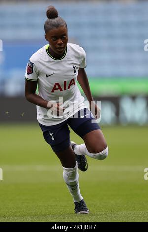 Leicester, UK. 18th Sep, 2022. September 18, 2022, Leicester, England, United Kingdom: Leicester, England, September 18th 2022: Kyah Simon (17 Tottenham Hotspur) during the Barclays FA Womens Super League game between Leicester City and Tottenham Hotspur at the King Power Stadium in Leicester, England. (Credit Image: © James Holyoak/Sport Press Photo via ZUMA Press) Credit: Zuma Press/Alamy Live News