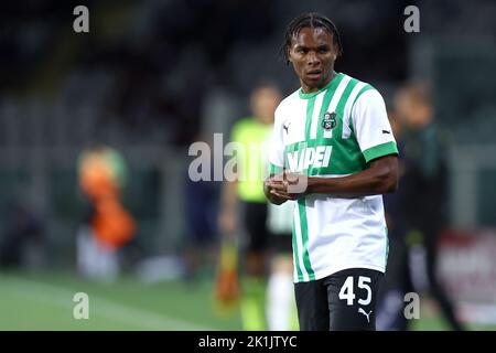 Armand Lauriente of Us Sassuolo looks on during the  Serie A match beetween Torino Fc and Us Sassuolo at Stadio Stadio Olimpico on September 17, 2022 in Turin, Italy . Stock Photo