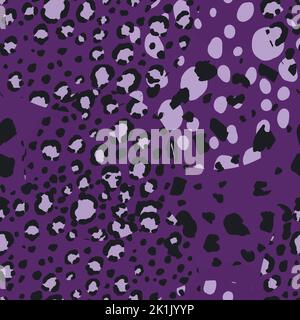 Abstract modern leopard seamless pattern with circles. Animals trendy background. Color decorative vector illustration for print, card, fabric Stock Vector