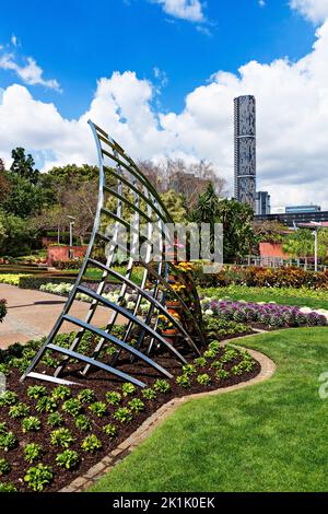 Brisbane Australia /  The beautiful Roma Street Gardens in Spring Hill, Brisbane Queensland. Stock Photo