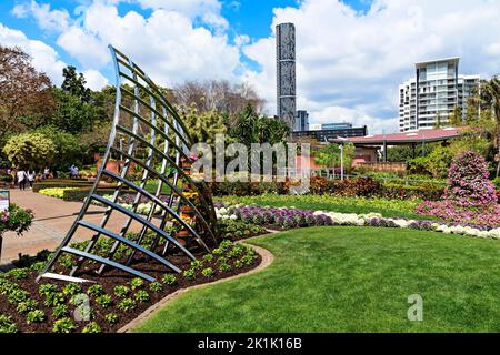 Brisbane Australia /  The beautiful Roma Street Gardens in Spring Hill, Brisbane Queensland. Stock Photo