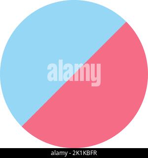 Disk shaped tablet flat color ui icon Stock Vector