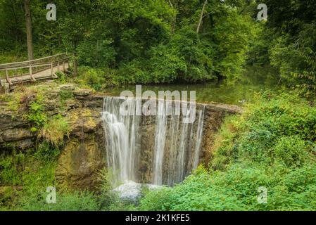 Massie Creek Falls - Cedarville - Ohio Stock Photo