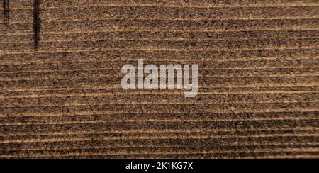 Dark brown wooden cutting, chopping board, table or floor surface. Wood texture. High quality photo Stock Photo