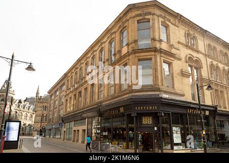 Stone buildings in central Bradford, West Yorkshire. Stock Photo