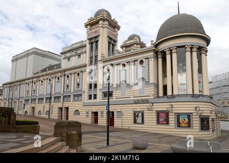 The Alhambra theatre in Bradford, West Yorkshire. The entertainment venue opened in 1914. Stock Photo