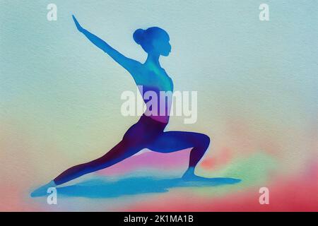 Low Lunge Yoga Pose Metal Print by Donna Walsh - Pixels