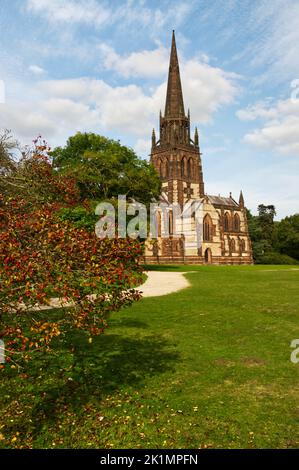 Chapel of St. Mary the Virgin in Clumber Park Stock Photo