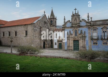 Church of St. Francis at Largo de Sao Francisco - Guimaraes, Portugal Stock Photo