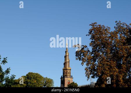 Copenhagen -Denmark -19 Septmeber 2022-Spire of salvation army church on christianshavn Copenhagen.  (Photo..Francis Joseph Dean / Dean Pictures) Stock Photo