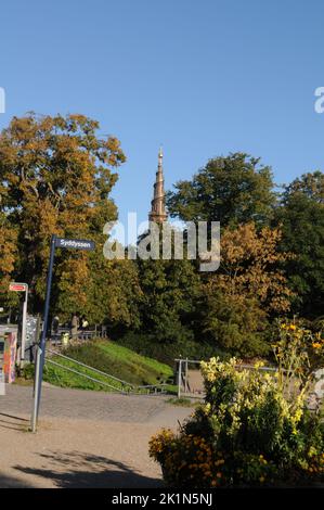 Copenhagen -Denmark -19 Septmeber 2022-Spire of salvation army church on christianshavn Copenhagen.  (Photo..Francis Joseph Dean / Dean Pictures) Stock Photo