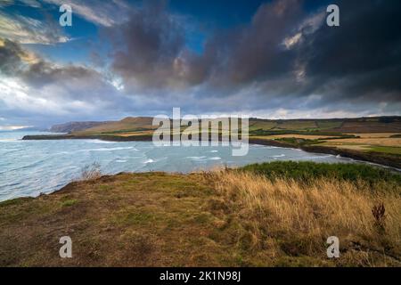 Kimmeridge Bay, Kimmeridge, Dorset, England, Uk Stock Photo