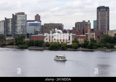 Ottawa, Canada - September 12, 2022: Ottawa River and Gatineau city of Quebec Stock Photo