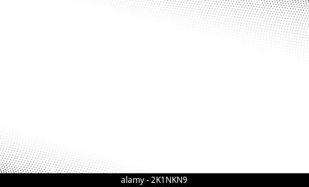 Halftone wave lines background. Abstract dotted stripes texture. Warped and curved lines wallpaper. Minimalistic design template Stock Vector