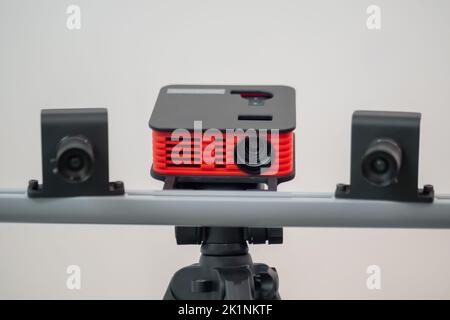3D scanner device. Equipment for construct digital three dimensional models Stock Photo