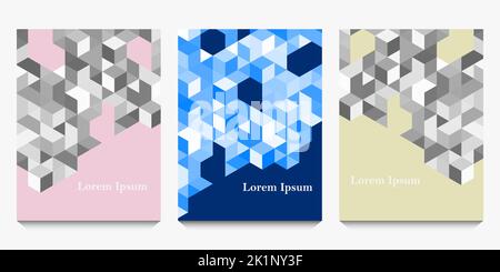 abstract seamless line triangle, geometric texture background, polygon pattern set, network concept Stock Photo