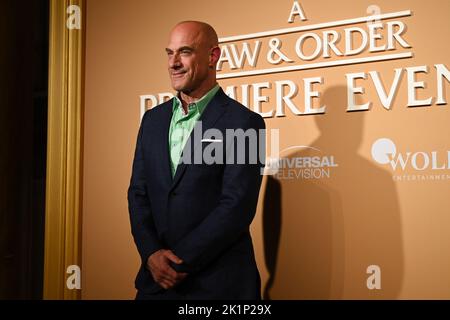 Christopher Meloni attends the 'Law & Order' Season Premiere held at
