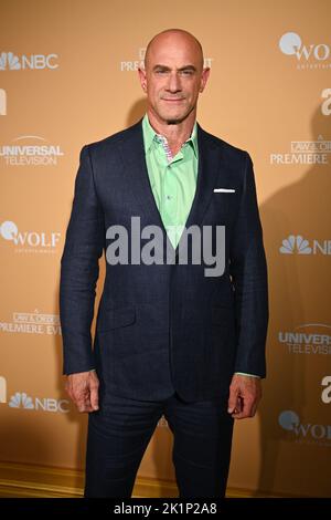 Christopher Meloni attends NBC's "Law & Order" Season Premiere at