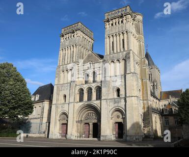 facade of abbey of women in the village of CAEN in the North of France Stock Photo