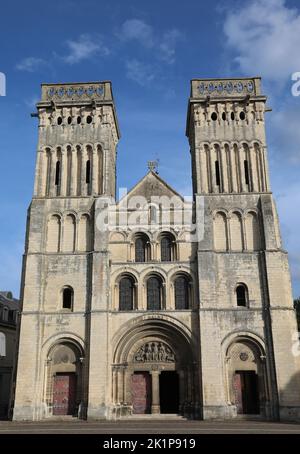 facade of abbey of women in the village of CAEN in the North of France Stock Photo