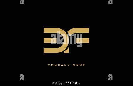 BF, FB Abstract Letters Logo Monogram Stock Vector